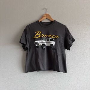 Ford Charcoal T-Shirt with Yellow Bronco Graphic